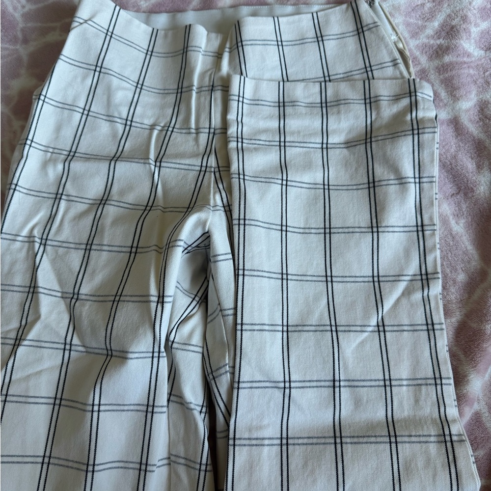 a new day White and Black Chinos